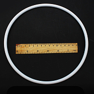 PP Plastic Hoops, Macrame Ring, for Crafts and Woven Net/Web with Feather Supplies, Round, White, 205x7mm(MAKN-PW0001-091K)