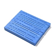 Sealing Wax Sticks, without Wicks, for Wax Seal Stamp, Rectangle, Cornflower Blue, 98x10x10.4mm(DIY-XCP0002-92)