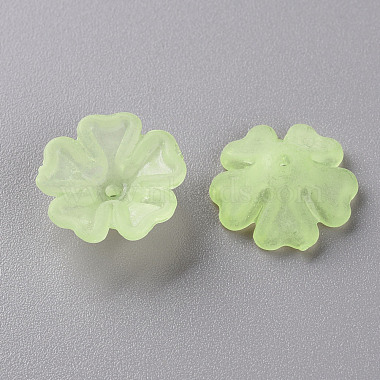 Transparent Frosted Acrylic Bead Caps(MACR-S371-04A-728)-2