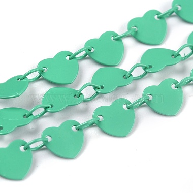 Light Sea Green Brass Link Chains Chain