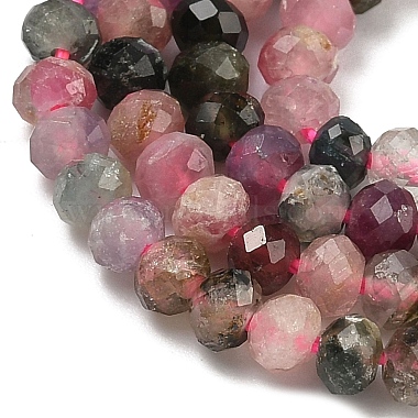 colliers de perles de tourmaline multicolores naturelles(G-P279-77-4mm)-4
