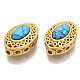 4-Hole Synthetic Turquoise Beads(KK-S310-39A)-3