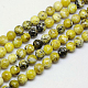 Natural Yellow Turquoise(Jasper) Beads Strands(GSR6mmC007)-3