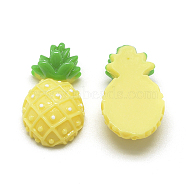 Resin Cabochons, Pineapple, Yellow, 25x15.5x8.5mm(X-CRES-S300-47)