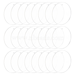 Acrylic Big Pendants, Flat Round Charm, Clear, 100x2mm, Hole: 2mm(MACR-WH0007-89A)