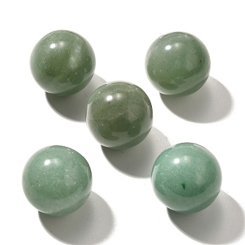 Natural Green Aventurine Sphere Beads, Round Ball, No Hole/Undrilled, 25mm