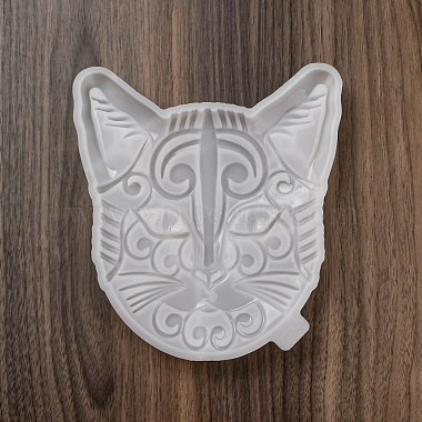 Cat Face DIY Silicone Molds(AJEW-D052-04)-6