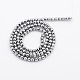 Grade A Electroplate Magnetic Synthetic Hematite Round Beads Strands(G-N0014-3mm-18B)-2