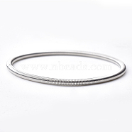 Round Iron French Wire Gimp Wire, Platinum, 7-1/4 inch~7-3/8 inch(18.3~18.6cm)(X-BJEW-T007-03P-NF)