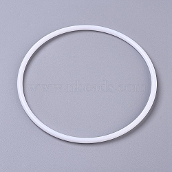 Hoops Macrame Ring, for Crafts and Woven Net/Web with Feather Supplies, White, 143x5.5mm, Inner diameter: 133.5mm(X-DIY-WH0157-47E)