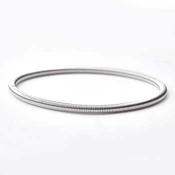Round Iron French Wire Gimp Wire, Platinum, 7-1/4 inch~7-3/8 inch(18.3~18.6cm)