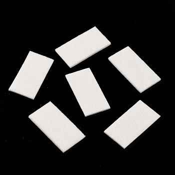 Fibre Perfume Pads, Essential Oils Diffuser Locket Pads, Rectangle, White, 43x22x2.5mm