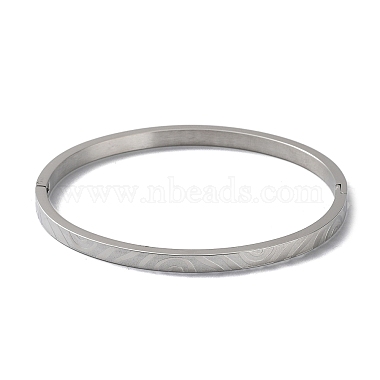 3Pcs 3 Color 304 Stainless Steel Grooved Bangles Set(BJEW-F464-01)-3