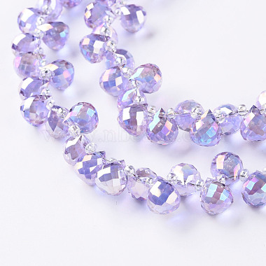 Chapelets de perles en verre transparente  (GLAA-T006-14H)-3