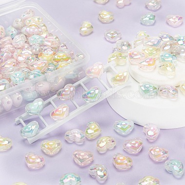 150pcs 5 couleurs perles acryliques transparentes(TACR-LS0001-09)-5