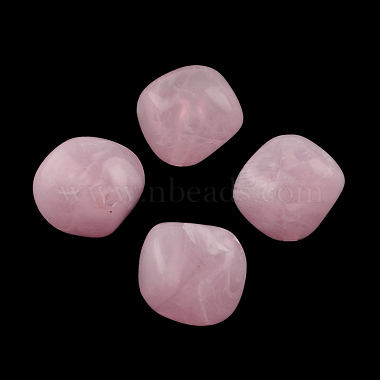 19mm PearlPink Bicone Acrylic Beads