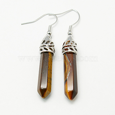 Fashion Natural & Synthetic Gemstone Dangle Earrings(EJEW-G073-M)-2