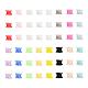 32 pièces 16 couleurs silicone paillettes minces jauges d'oreille chair tunnels bouchons(FIND-YW0001-19C)-2