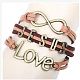 Suede & Imitation Leather Cord Knitted Multi-strand Bracelets(WGD6FE3-20)-1