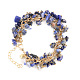 Bracelets de perles de sodalite naturelle(PW-WG73957-03)-1