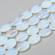 Opalite Beads Strands, Oval, 25x18x8mm, Hole: 1.5mm, about 16pcs/strand, 15.75 inch(40cm)(G-L164-B-28)