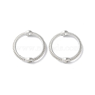 Alloy Bead Frames, Ring, Platinum, 13x3mm, Hole: 1.6mm(FIND-E042-08P-02)