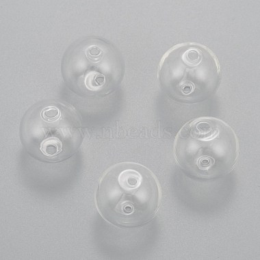 Handmade Blown Glass Globe Beads(DH017J-1)-7