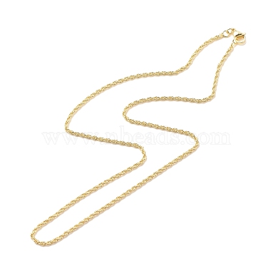 Brass Rope Chains Necklace for Women(NJEW-P265-16G)-2