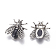 Natural Black Agate Brooches(G-A176-D01)-2