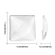 Transparent Glass Square Cabochons(X-GGLA-A001-25mm)-2