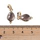 Natural Smoky Quartz Faceted Pendans(KK-L218-004G-05)-3