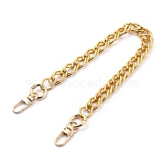 Bag Handles, Wallet Chains, with Zinc Alloy Swivel Clasps, Aluminum Double Link Chains, for Bag Straps Replacement Accessories, Golden, 15.94 inch(40.5cm)(AJEW-BA00012-01)
