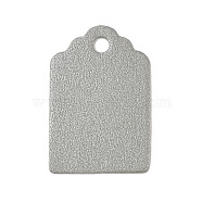 100Pcs Paper Gift Tags, Rectangle, Silver, 3x2x0.04cm(CDIS-H007-13B)