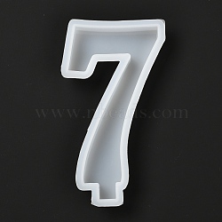 DIY Candle Silicone Molds Making, for UV Resin, Epoxy Resin Jewelry Making, Number, Num.7, 13.4x7.5x1.3cm(DIY-F065-14G)