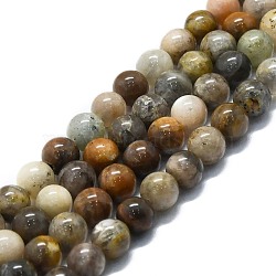 Natural Gemstone Beads Strands, Round, 6mm, Hole: 1mm, about 67pcs/strand, 15.75''(40cm)(G-P457-C02-08)