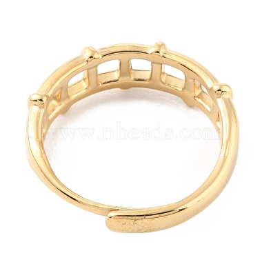 304 Stainless Steel Hollow Rectangle Adjustable Rings(RJEW-D002-24G)-2