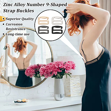 32Pcs 4 Colors Zinc Alloy Underwear Strap Buckles(FIND-OC0003-08A)-6