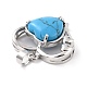 Pendentifs de turquoise synthétique(G-C236-01F-P-RS)-4