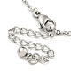 Non-Tarnish 304 Stainless Steel Cable Chains Dolphin Charm Bracelets(BJEW-P334-03P)-3