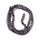 Purple Glass Bicone Beads Strands(X-GLAA-S026-03)-2