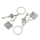 Natural Labradorite Pendant Keychains(KEYC-A016-01P-14)-2