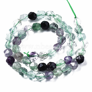 Natural Fluorite Beads Strands(G-S376-001B)-2