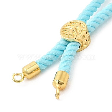 Twisted Nylon Cord Silder Bracelets(DIY-B066-03G-09)-2