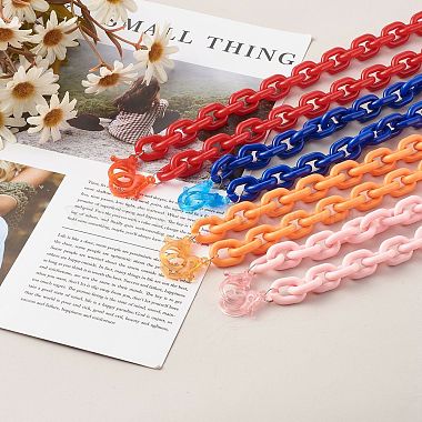Acrylic Cable Chain Necklaces(NJEW-JN03534)-3