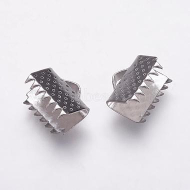 Stainless Steel Color Stainless Steel Ribbon Ends