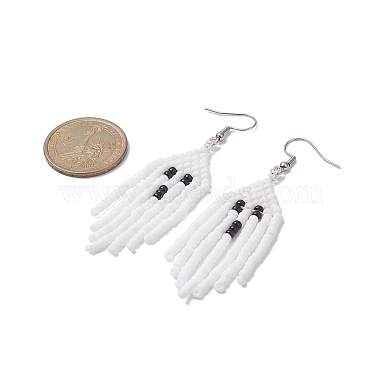 MIYUKI Round Rocailles Beaded Ghost Dangle Earrings(EJEW-TA00234)-3