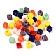 Opaque Color Faceted Glass Beads(GLAA-E047-02A)-2