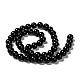 Natural Obsidian Beads Strands(X-G-K123-06-8mm)-2