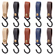 AHADEMAKER 10Pcs 5 Colors Leather Hook Hangers(AJEW-GA0004-94)-1