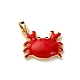 laiton &eacute;mail pendentifs(X-KK-K305-04G)-2